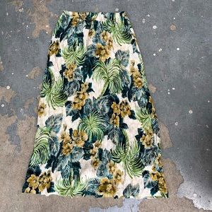 Vintage Teddi Tropical Maxi Skirt🌴🌺